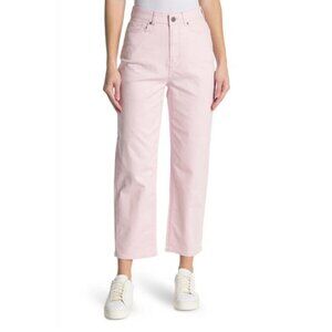 Ted Baker Womens Straight‎ Leg Jeans Pink Stretch Cotton Blend Denim 34 New